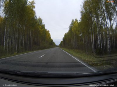 дорога Аромашево-Вагай: где-то между с.Чёрное и поворотом в п.Первомайский